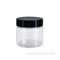 Empty Clear Plastic Cosmetic Jar With Lid